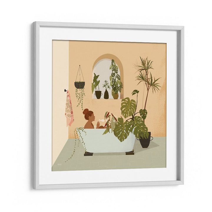 Growing My Own Plants By Andi Bell Beach Prints in White Frame With Mount