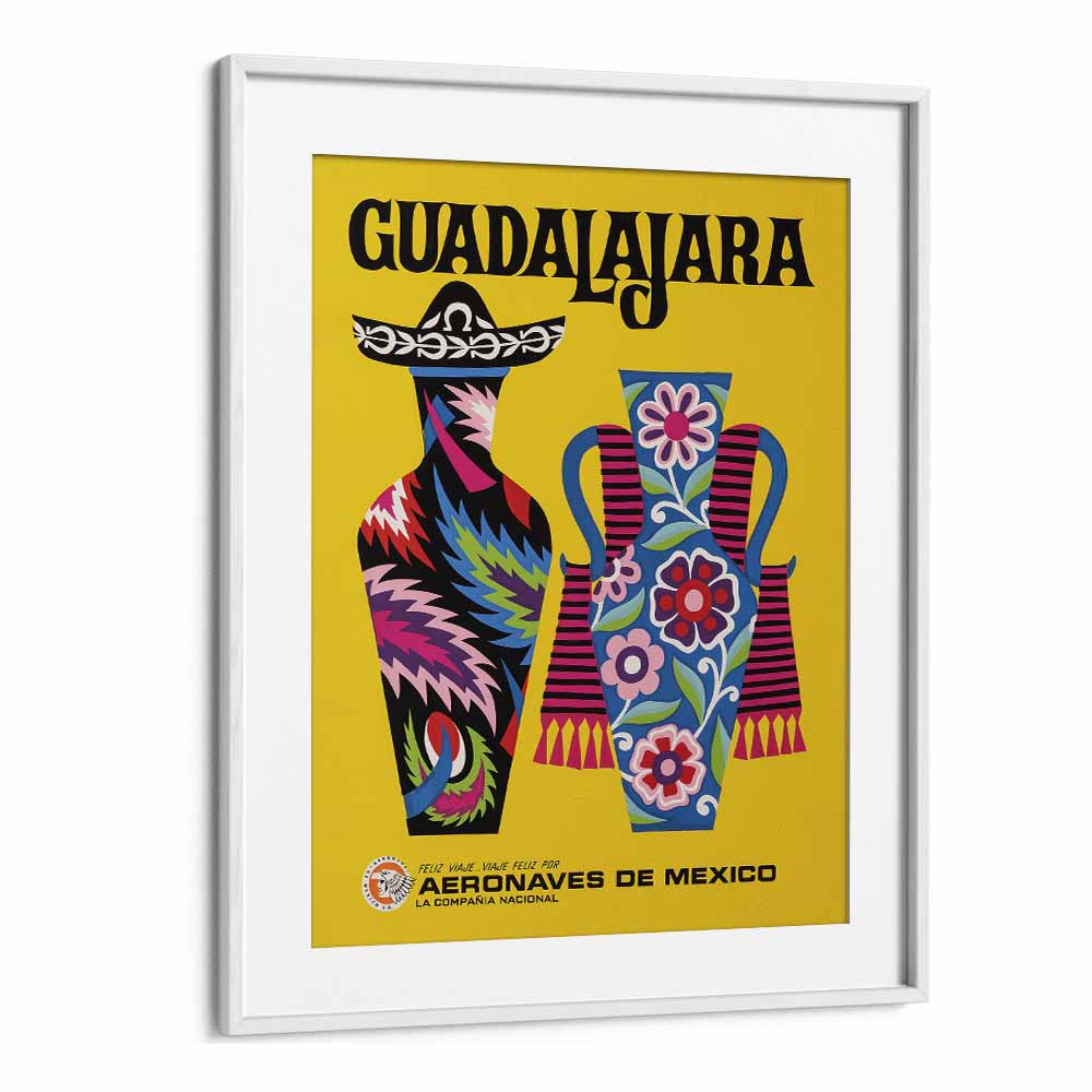 Guadalajara-Mexico  Travel Posters in White Frame With Mount