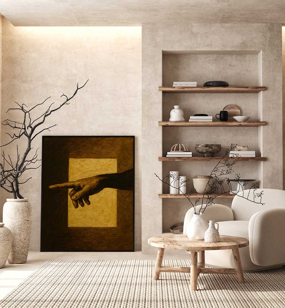 HAND OF CREATION II , EXPRESSIONISM PAINTINGS