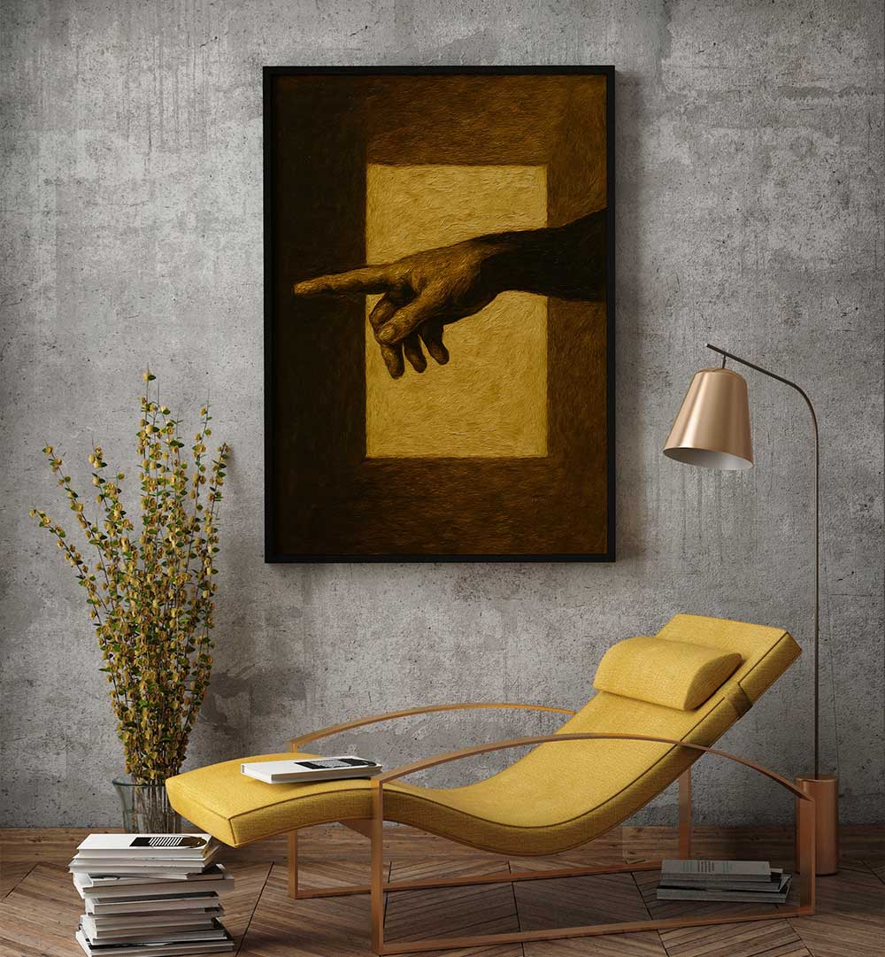 HAND OF CREATION II , EXPRESSIONISM PAINTINGS