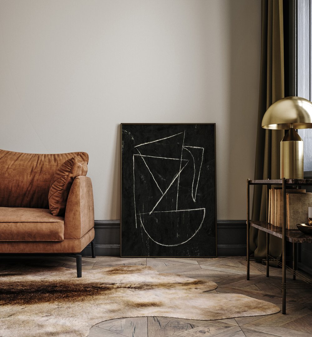 Elevate your space with HATTON, ABSTRACT PAINTINGS, showcasing vibrant colors and dynamic forms in a stylish setting.