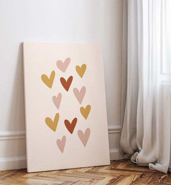 HEARTS , BOHO ART PAINTINGS