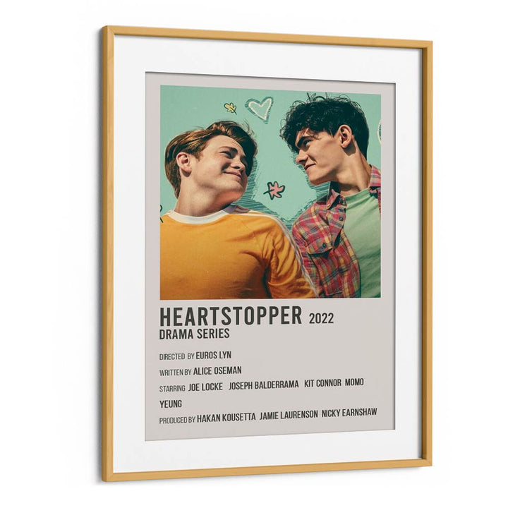 HEARTSTOPPER 2022 MOVIE POSTERS in Oak Wood Frame With Mount