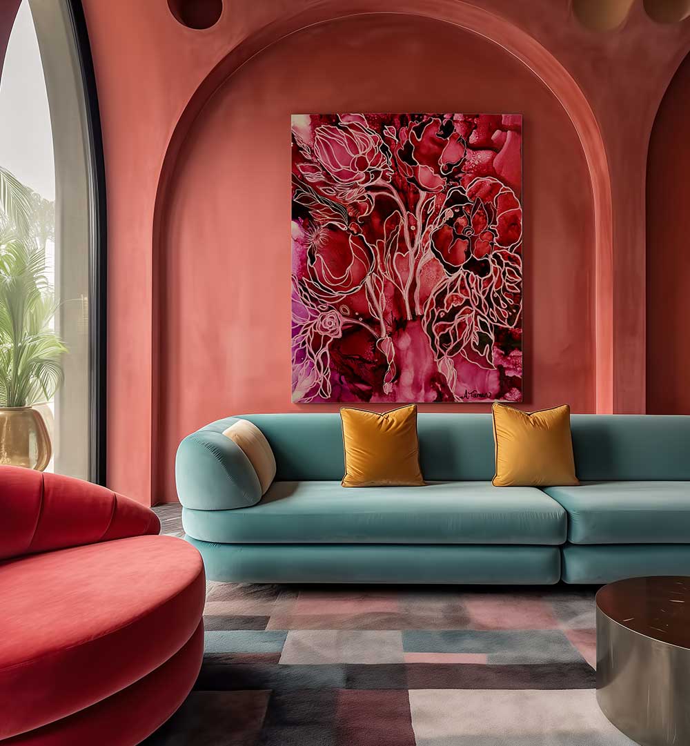 Transform your space with HEAVENLY GARDEN, FLORAL FLOWER PAINTINGS, showcasing vibrant blooms for serene décor.