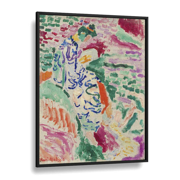 Henri Matisse's 'la Japonaise Vintage Art Artwork in Black Plain Frame