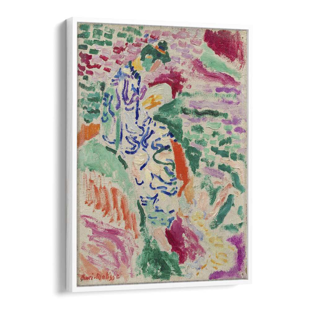 Henri Matisse's 'la Japonaise Vintage art painting Artwork in White Floater Frame