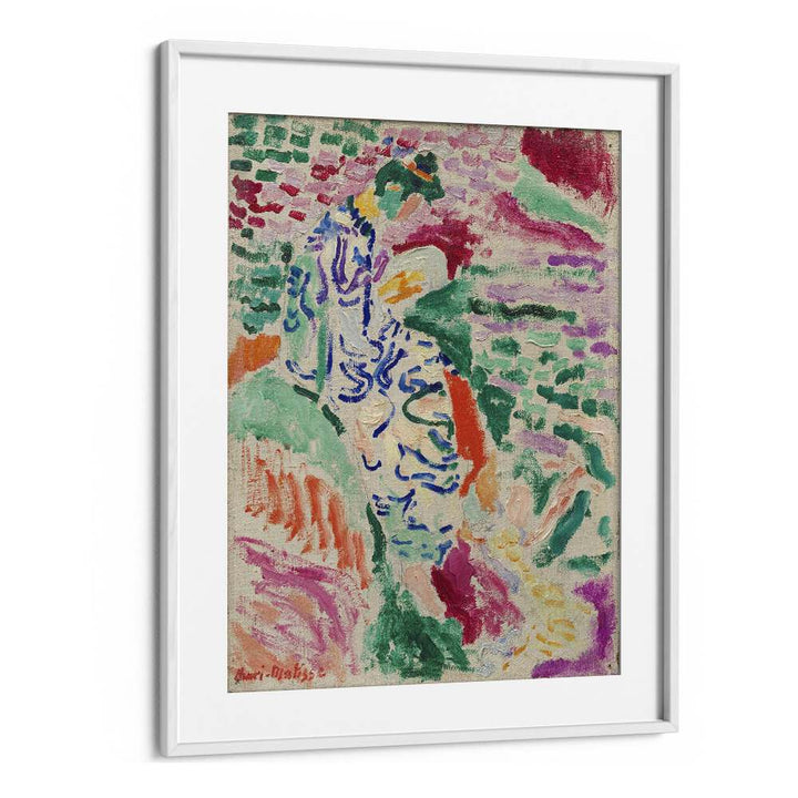 Henri Matisse's 'la Japonaise Vintage Art Artwork in White Frame With Mount