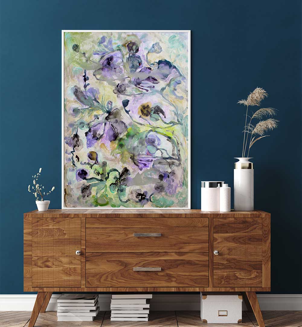 HERBARIUM DANCE , FLORAL FLOWER PAINTINGS