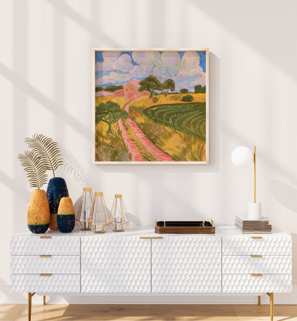 HILL COUNTRY RANCH , LANDSCAPE PAINTINGS