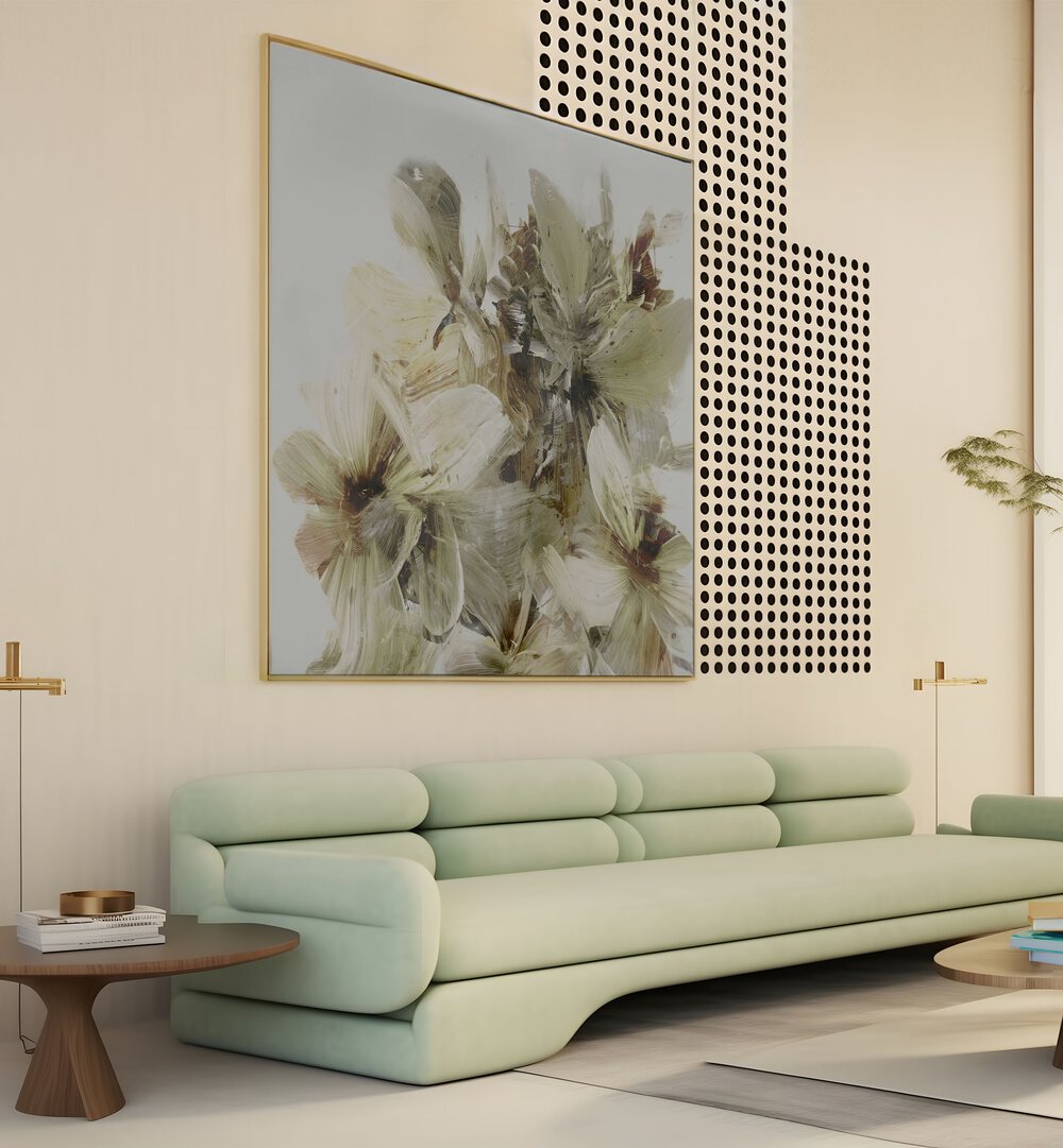 Hill Flowers, Abstract Paintings brighten up living spaces with vibrant floral designs inspired by nature's beauty.