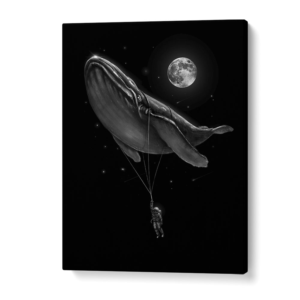 Hitching A Ride By Francis Minoza Astronaut & Nasa Paintings, Space Art Prints Artwork in Gallery Wrap
