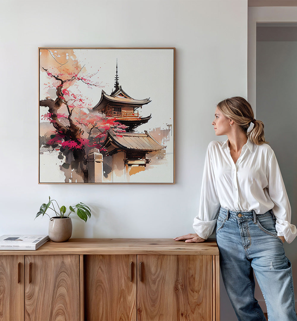 JAPAN WORLD WATERCOLOR PAINTING , JAPANESE PAINTINGS