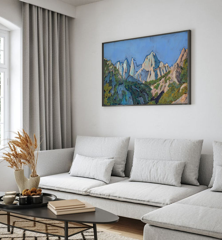 Beautiful HOLISTER PEAK, LANDSCAPE PAINTINGS enhance your space with serene mountain views and vibrant colors.