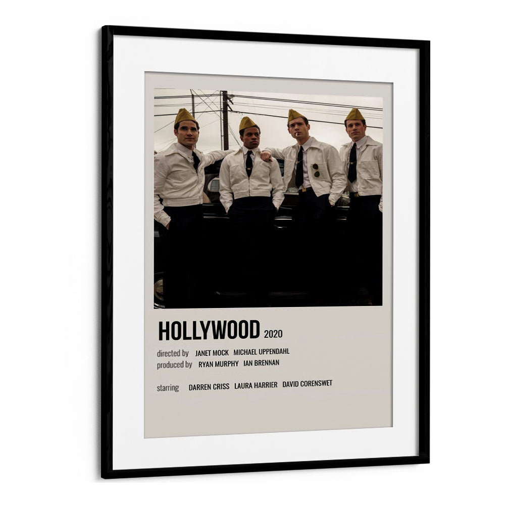 HOLLYWOOD 2020 MOVIE POSTERS in Black Frame With Mount