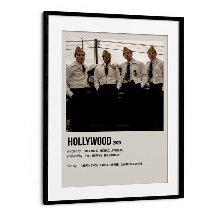 HOLLYWOOD 2020 MOVIE POSTERS in Black Frame With Mount