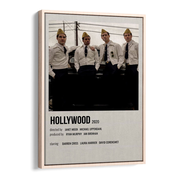 HOLLYWOOD 2020 MOVIE POSTERS in Oak Wood Floater Frame