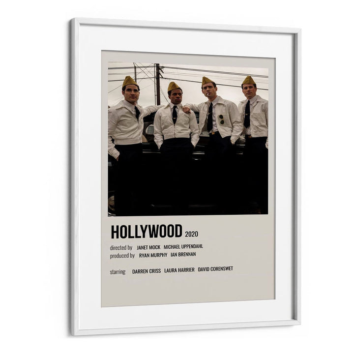 HOLLYWOOD 2020 MOVIE POSTERS in White Frame With Mount