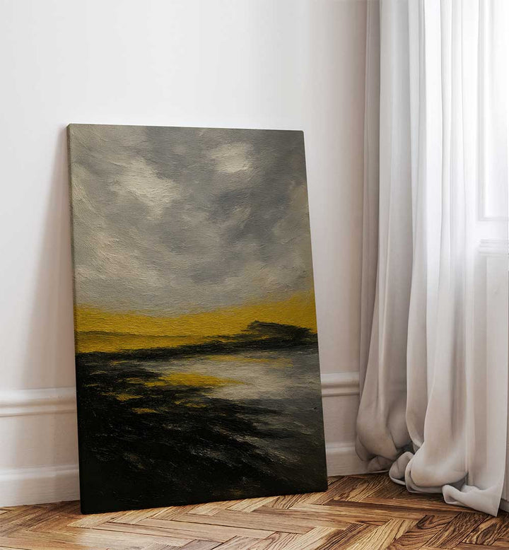 HORIZON OF STILL GOLD , EXPRESSIONISM PAINTINGS
