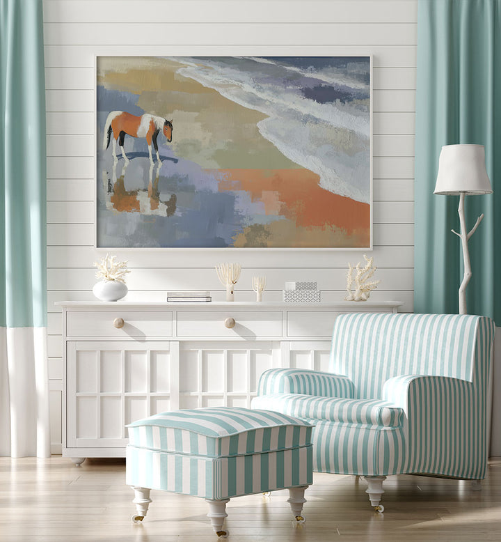 HORSE AT THE SHORE