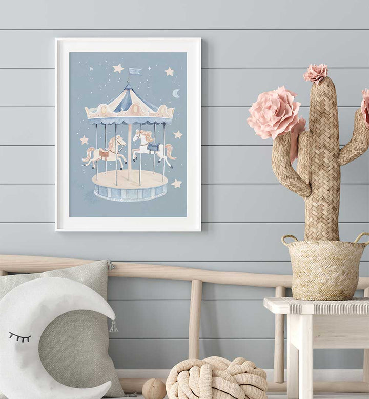 HORSE CAROUSEL , KIDS ROOM PAINTINGS