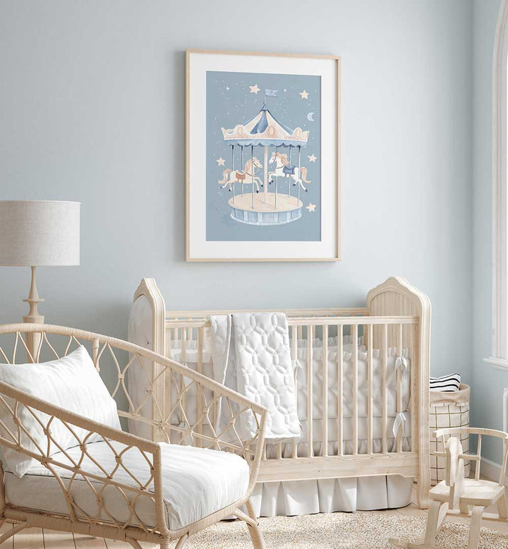 HORSE CAROUSEL , KIDS ROOM PAINTINGS