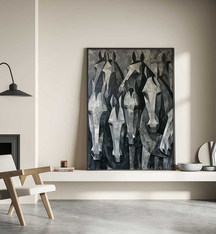 HORSE POSTER XVII , ANIMAL PAINTINGS