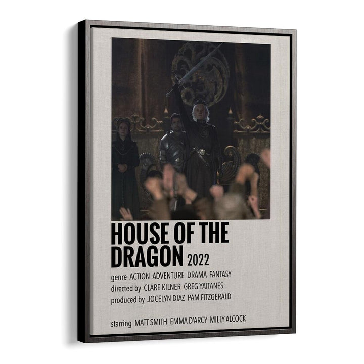 HOUSE OF THE DRAGON 2022 I MOVIE POSTERS in Black Floater Frame