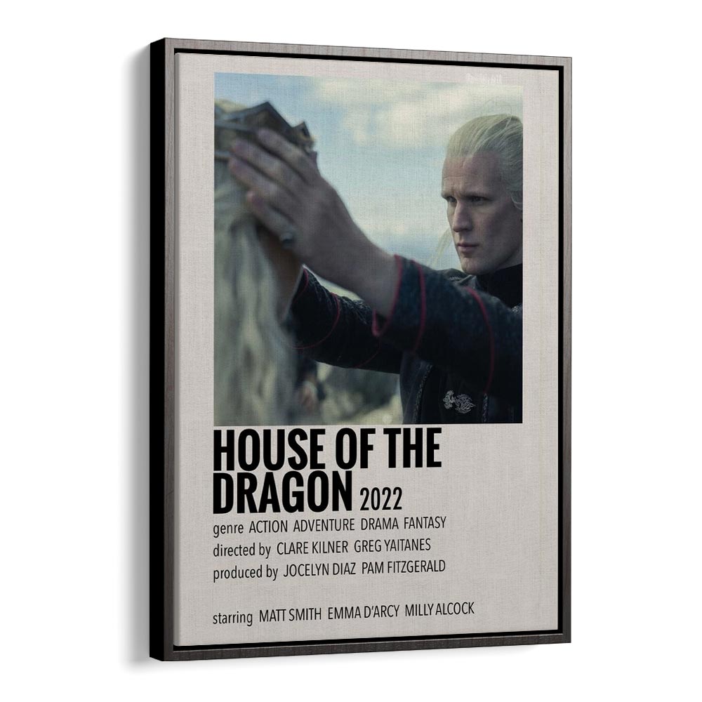 HOUSE OF THE DRAGON 2022 II MOVIE POSTERS in Black Floater Frame