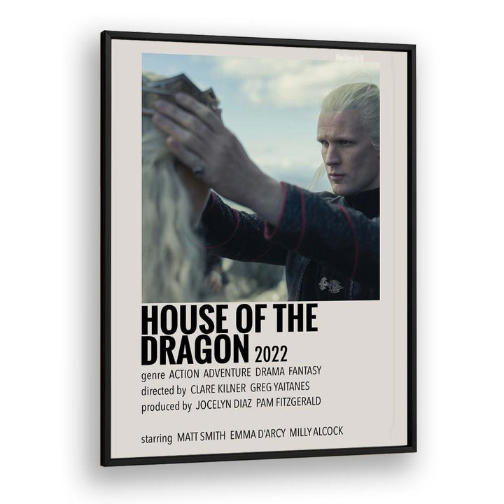 HOUSE OF THE DRAGON 2022 II MOVIE POSTERS in Black Plain Frame