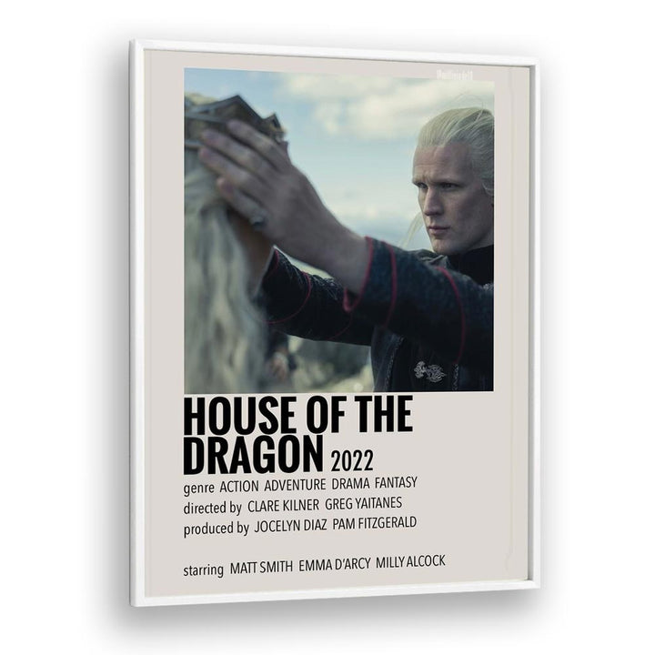 HOUSE OF THE DRAGON 2022 II MOVIE POSTERS in White Plain Frame