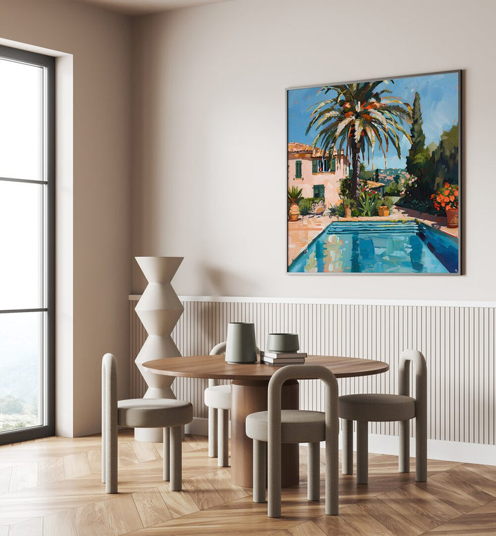 Elegant setting of HOUSE BY THE POOL MALLORCA II, showcasing luxury living by the poolside in Mallorca.
