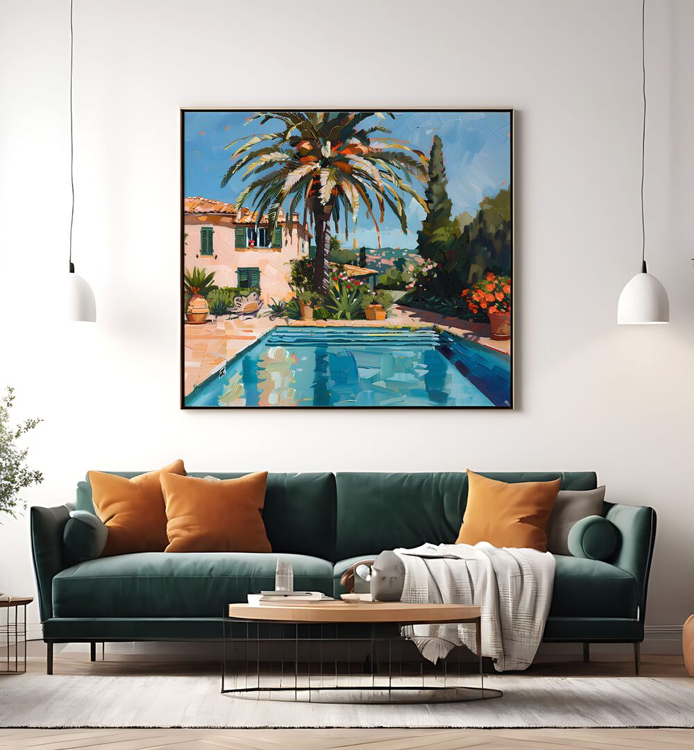 Experience luxury living with the HOUSE BY THE POOL MALLORCA II, featuring a beautiful poolside ambiance.