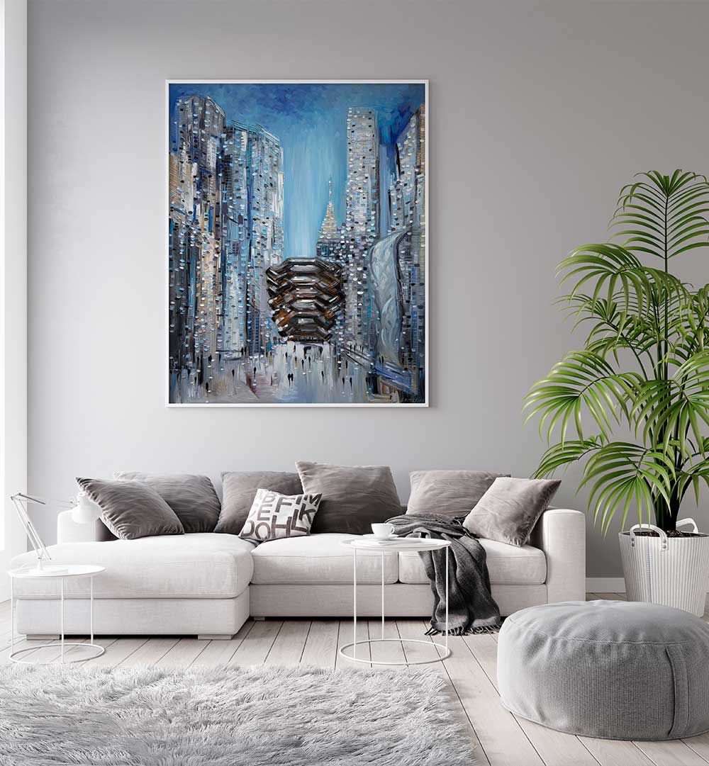 HUDSON YARDS , MODERN IMPRESSIONISM PAINTINGS