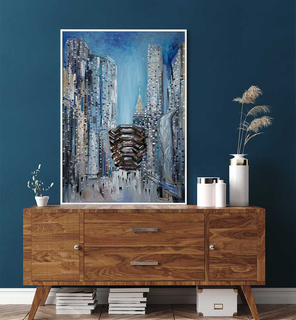 HUDSON YARDS , MODERN IMPRESSIONISM PAINTINGS