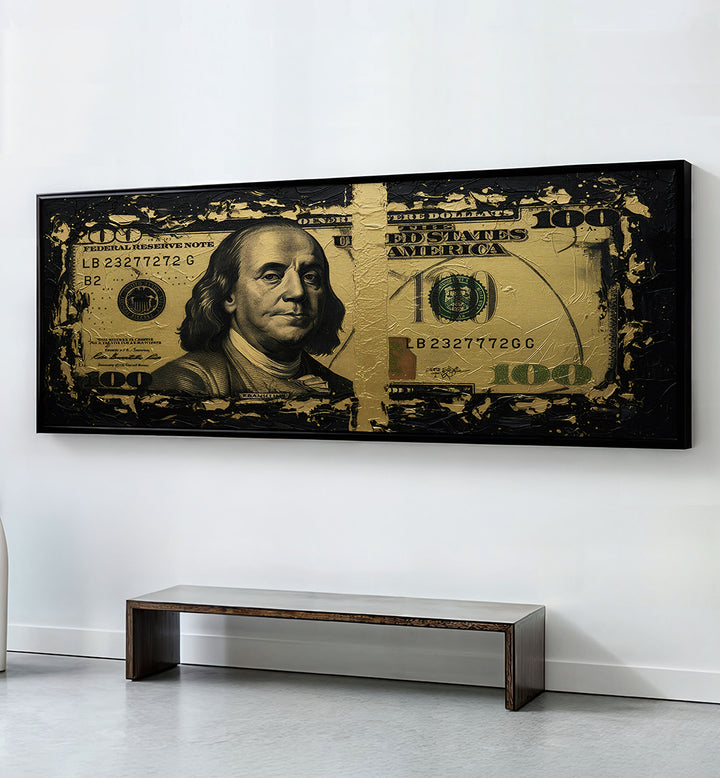 HUNDRED DOLLAR BILL , PANORAMIC ART