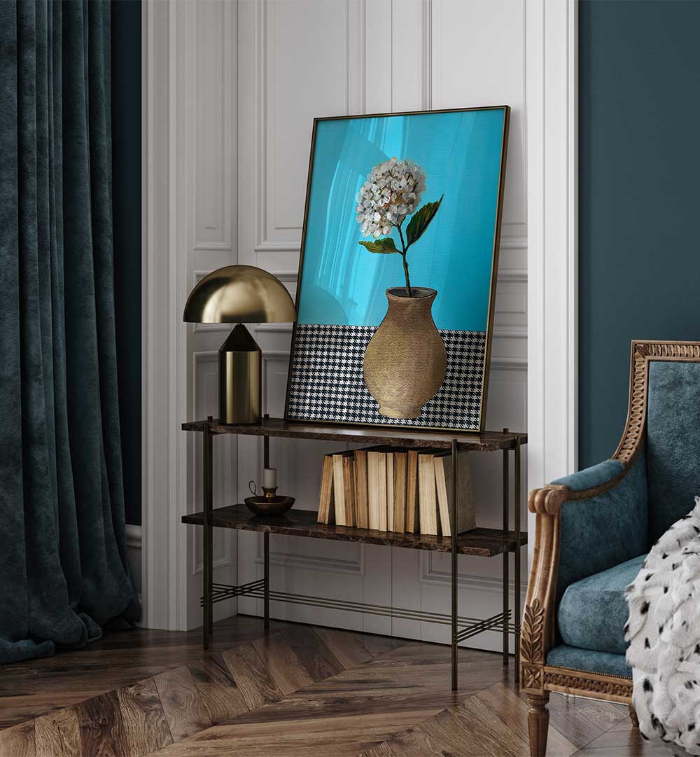 HYDRANGEA STILL LIFE , FLORAL FLOWER PAINTINGS