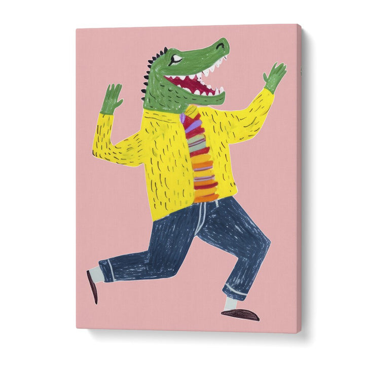 Happy Croc  Kids Paintings in Gallery Wrap