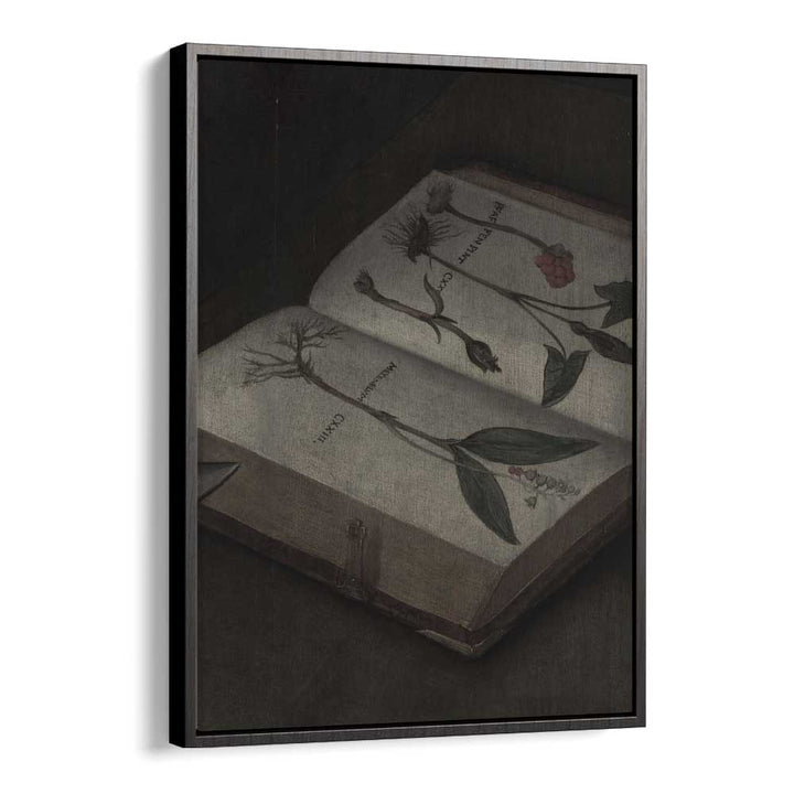 Haunted Herbal Histories Gothic Wall Art Prints in Black Floater Frame