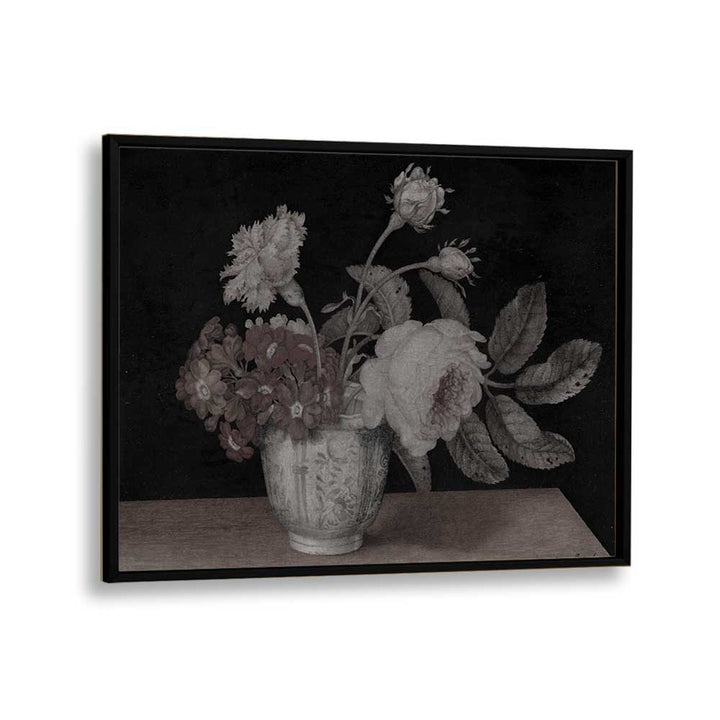 Haunted Hyacinth Holder Gothic Wall Art Prints in Black Plain Frame