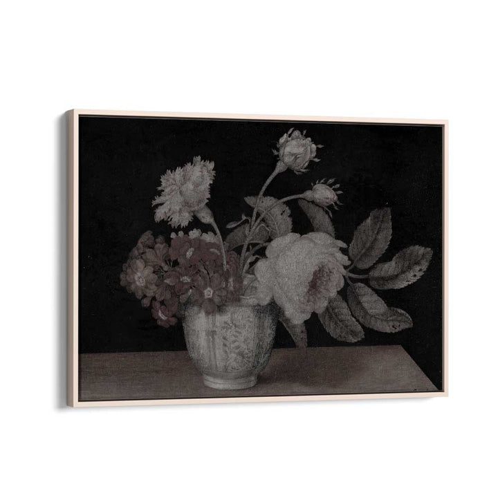 Haunted Hyacinth Holder Gothic Wall Art Prints in Oak Wood Floater Frame