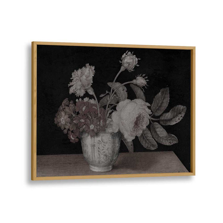 Haunted Hyacinth Holder Gothic Wall Art Prints in Oak Wood Plain Frame