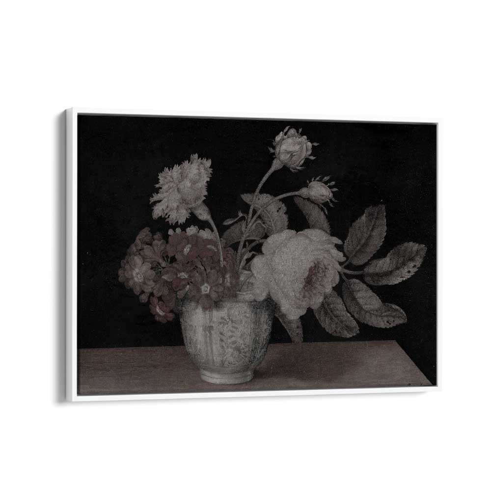 Haunted Hyacinth Holder Gothic Wall Art Prints in White Floater Frame