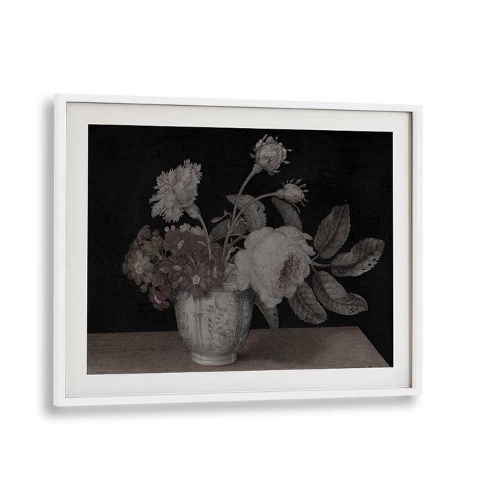 Haunted Hyacinth Holder Gothic Wall Art Prints in White Frame With Mount