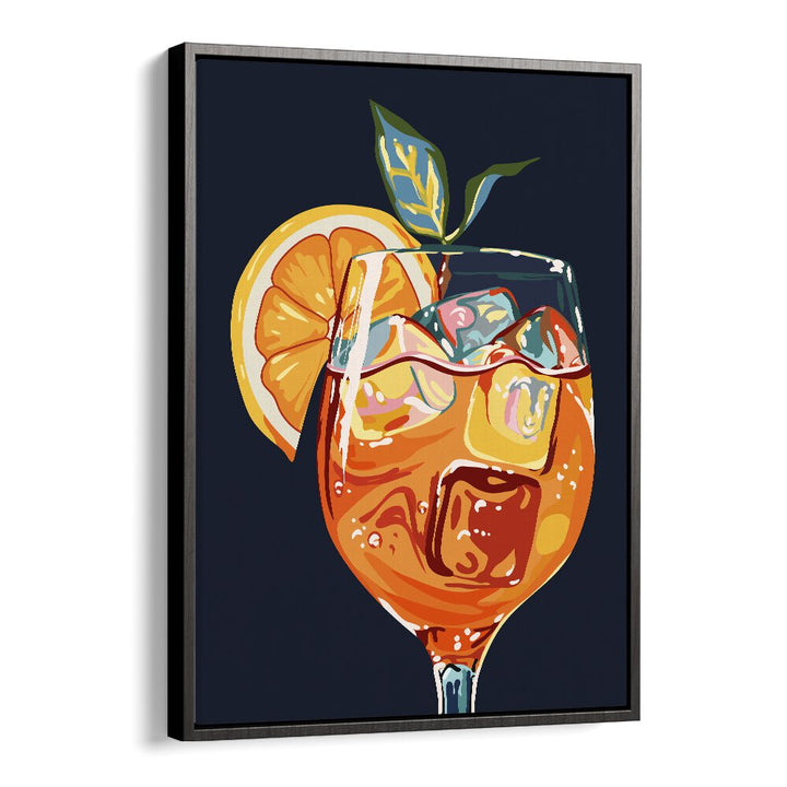 Hawaiian Cocktail By Uma Gokhale Bar and Cafe Poster in Black Floater Frame