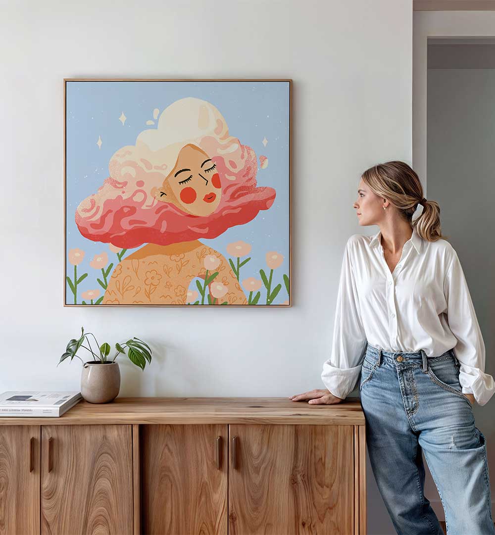 HEAD ON CLOUD , PORTRAITS & FIGURATIVE ILLUSTRATIONS