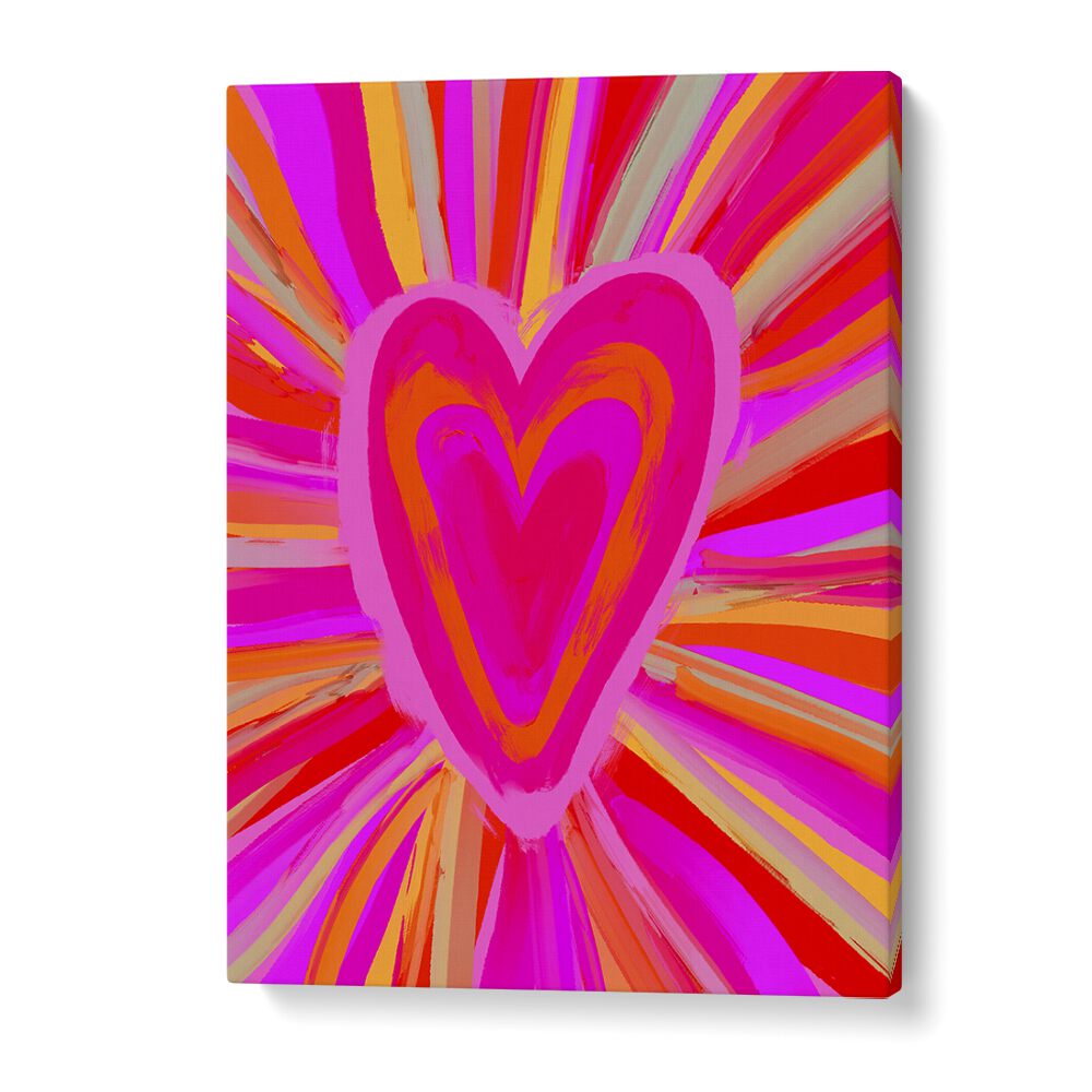 Heart Illusion by Treechild Art Prints in Gallery Wrap