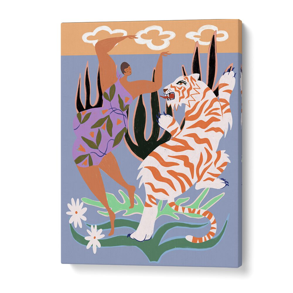 Hello Tiger By Arty Guava Wall Art Prints in Gallery Wrap