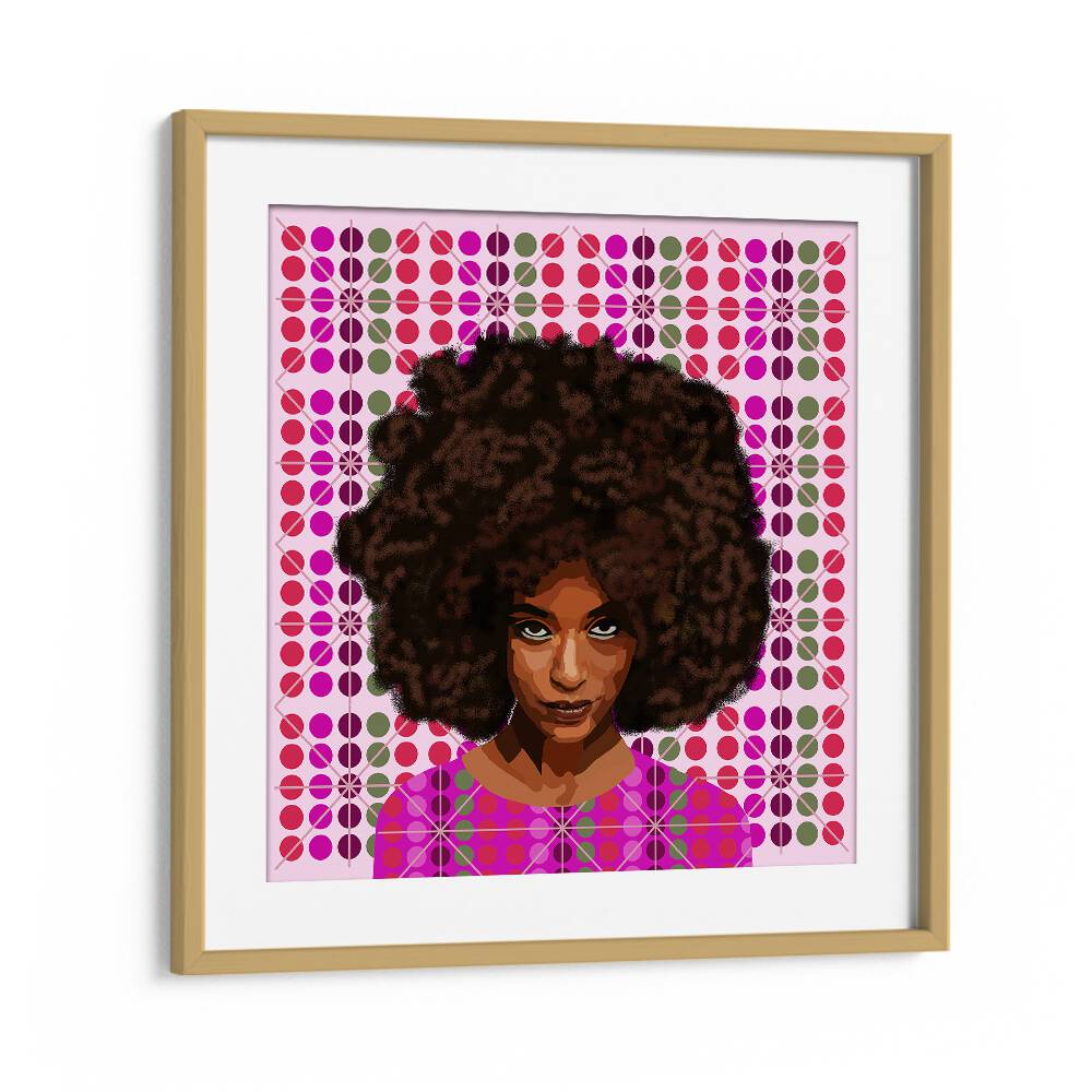 Heres Looking At You By Lynnda Rakos Pop Art Paintings Pop Art Prints in Oak Wood Frame With Mount