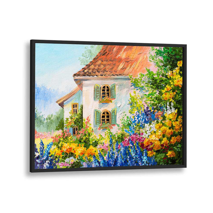 Heritage Homesteads Vintage European Paintings in Black Plain Frame