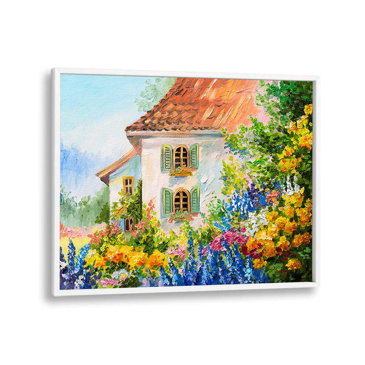 Heritage Homesteads Vintage European Paintings in White Plain Frame